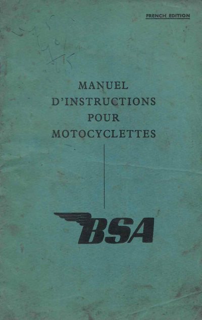 BSAManuelDInstructionMotocyclettes