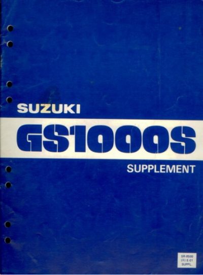 SuzukiGS1000SSupplement [website]