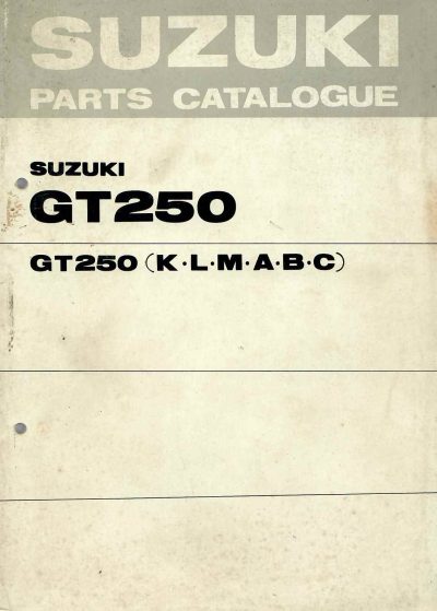 SuzukiGT250PartsCatalogue