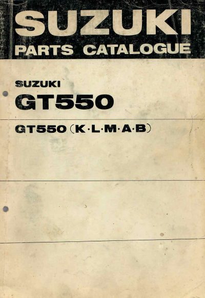 SuzukiGT550PartsCatalogue